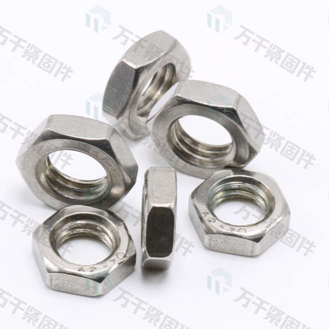 六角细牙薄螺母 GB6173（细牙）M8-1 不锈钢（304/316）碳钢 合金钢