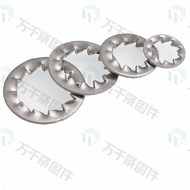 内锯齿锁紧垫圈 DIN6798J 不锈钢（304/316）碳钢 合金钢