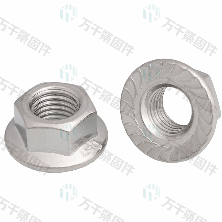 六角法兰螺母 带齿 不锈钢（304/316）碳钢 合金钢